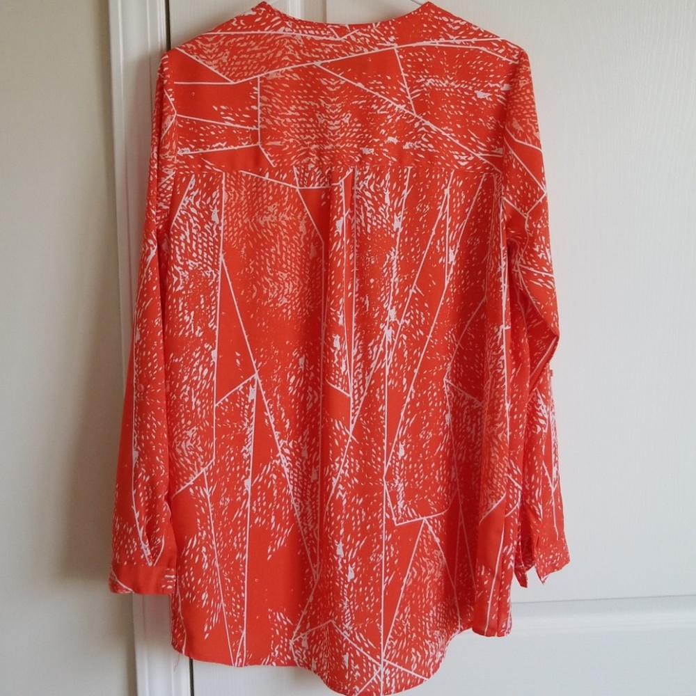 Mossimo Orange Button-down Top - Picture 7 of 7